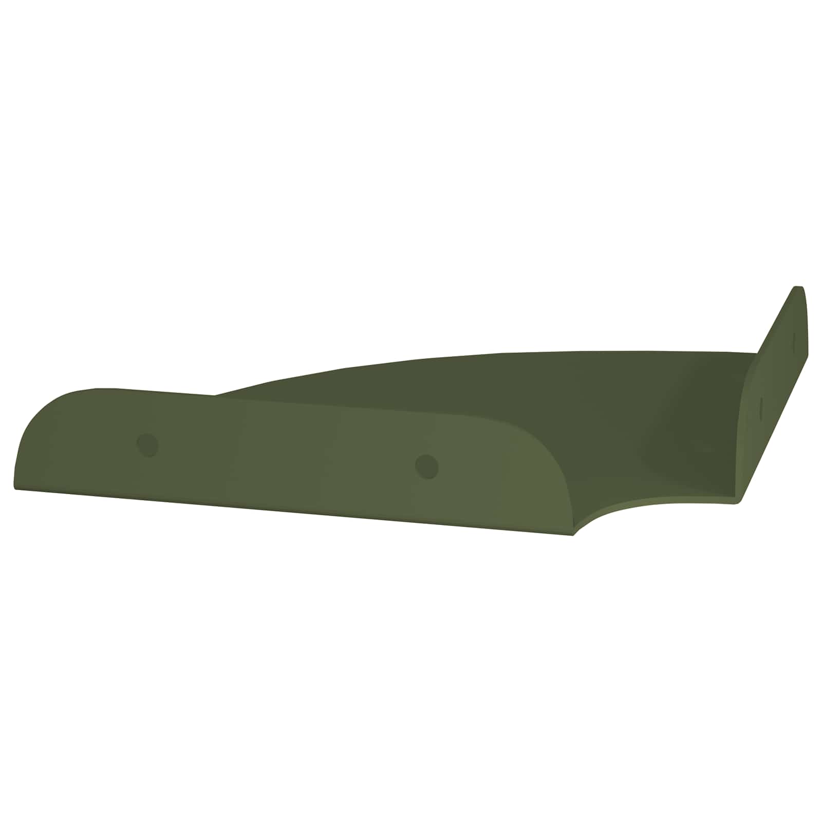 Lebdeća polica s policom 4 pcs Maslinasto zelena 15 x 15 x 2 cm