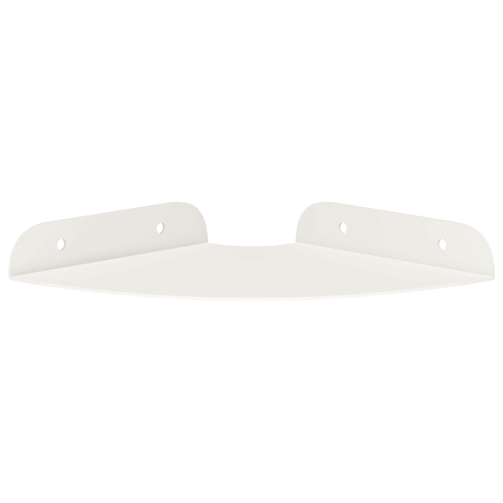 Lebdeća polica s policom s pohranom 2 pcs Bijeli 15 x 15 x 2 cm