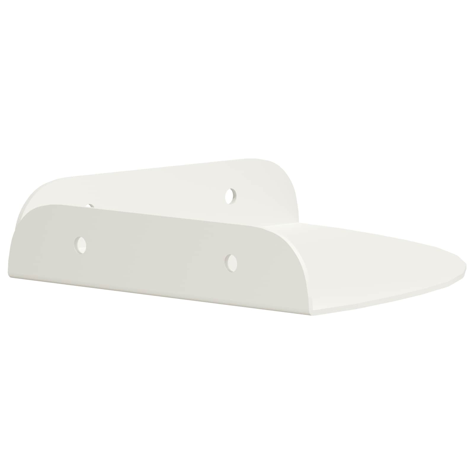 Lebdeća polica s policom s pohranom 4 pcs Bijeli 15 x 15 x 2 cm