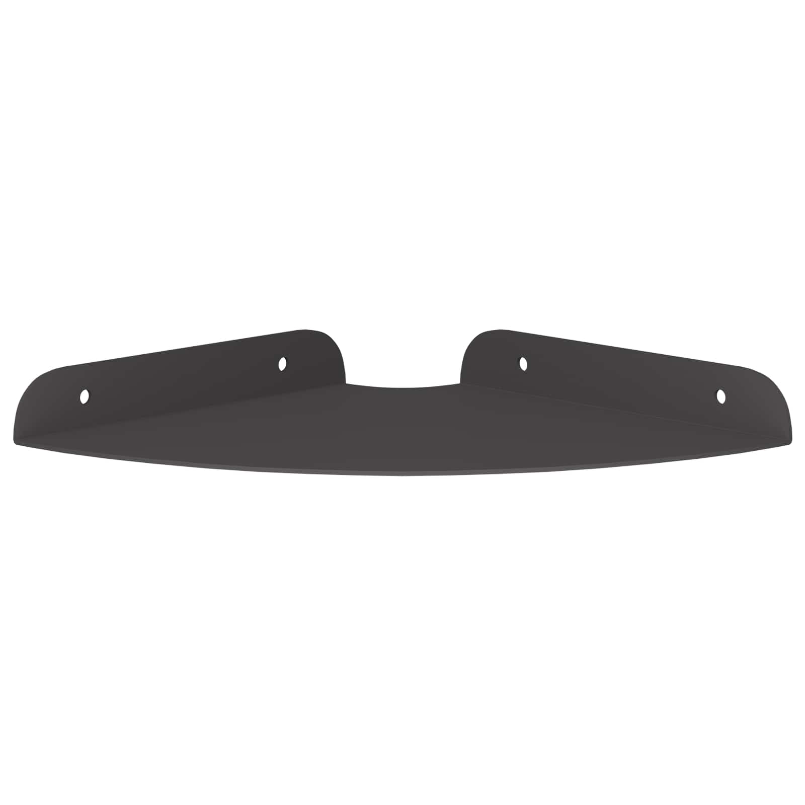 Lebdeća polica s policom s pohranom 2 pcs Crna 18 x 18 x 2 cm