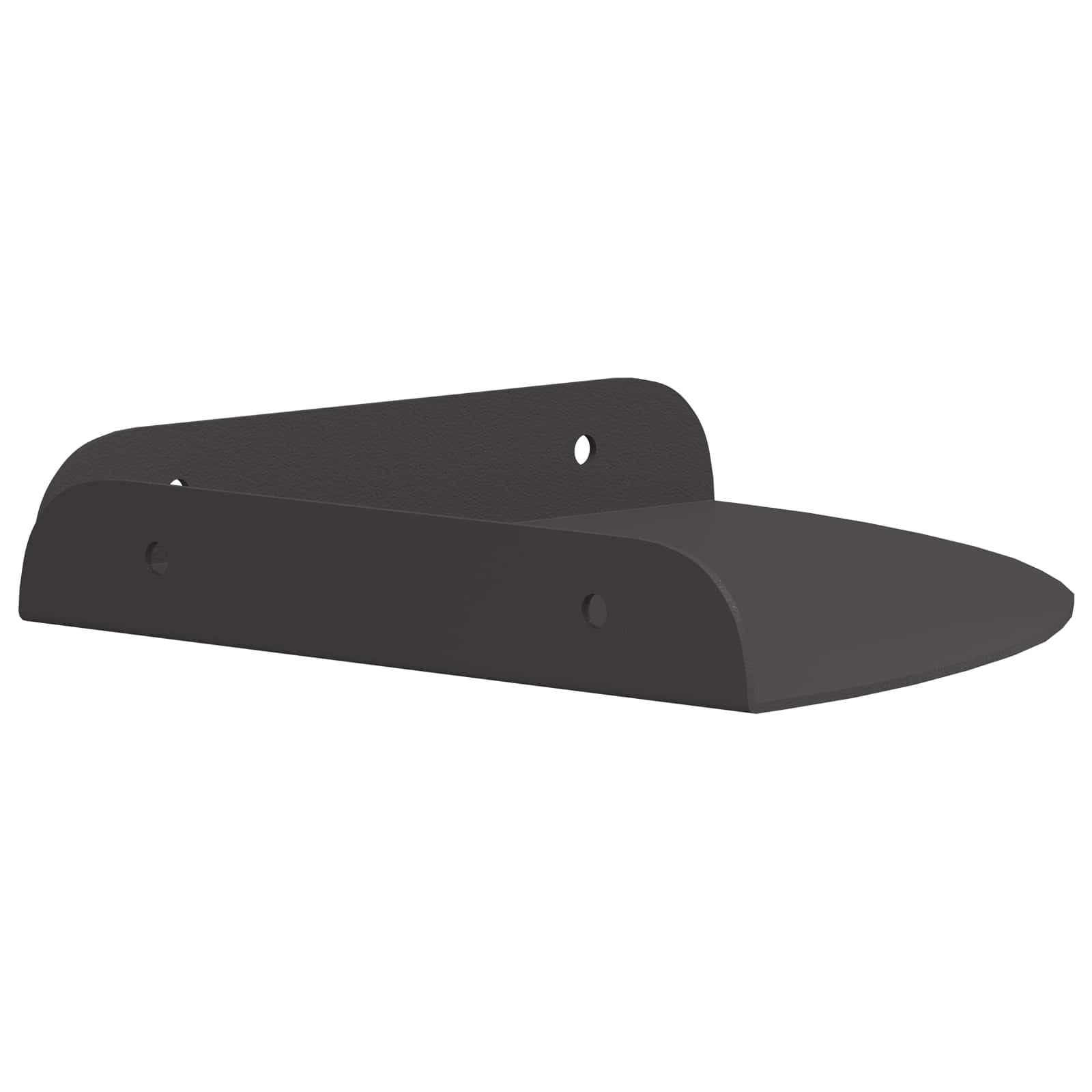 Lebdeća polica s policom s pohranom 2 pcs Crna 18 x 18 x 2 cm