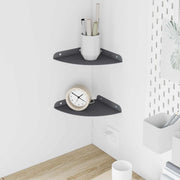 Lebdeća polica s policom 2 pcs Antracit 18 x 18 x 2 cm