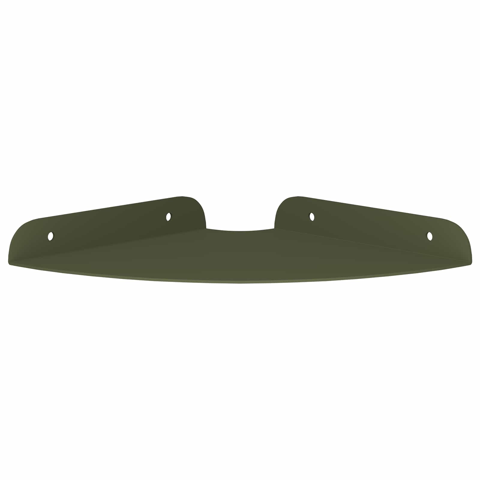 Lebdeća polica s policom 2 pcs Maslinasto zelena 18 x 18 x 2 cm
