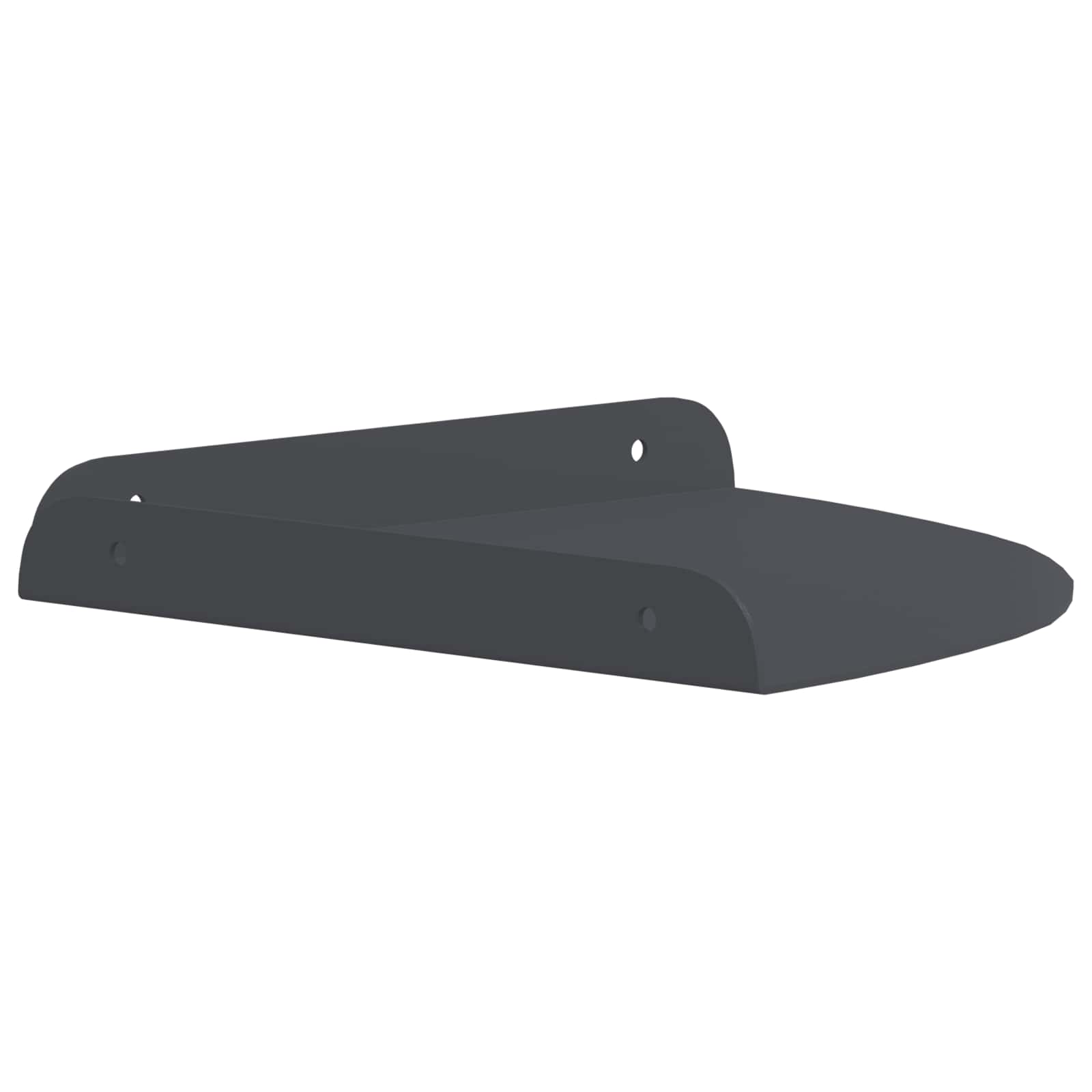 Lebdeća polica s policom 2 pcs Antracit 24 x 24 x 2 cm