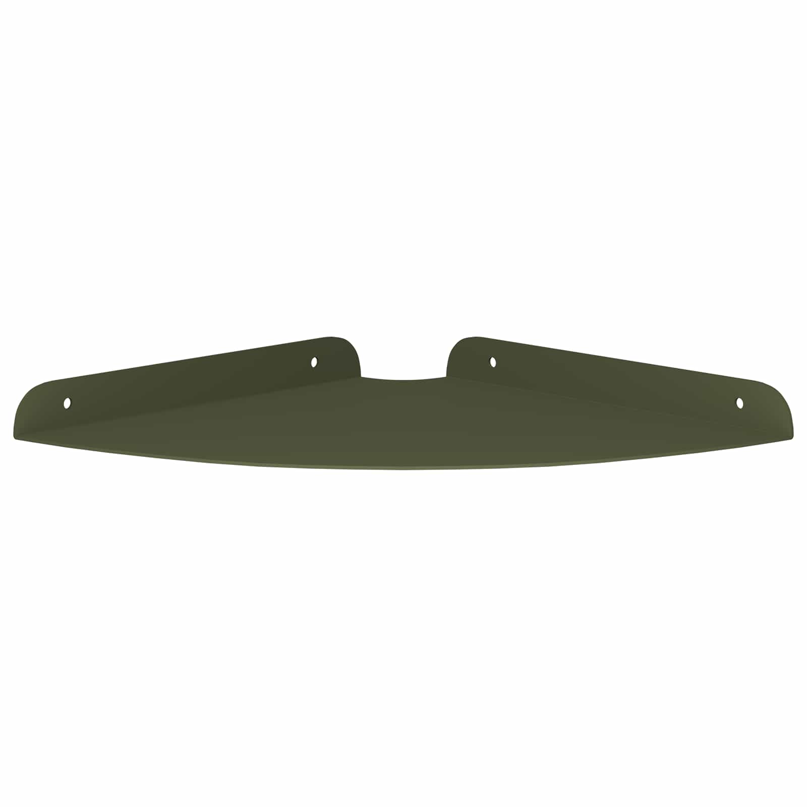 Lebdeća polica s policom 4 pcs Maslinasto zelena 24 x 24 x 2 cm