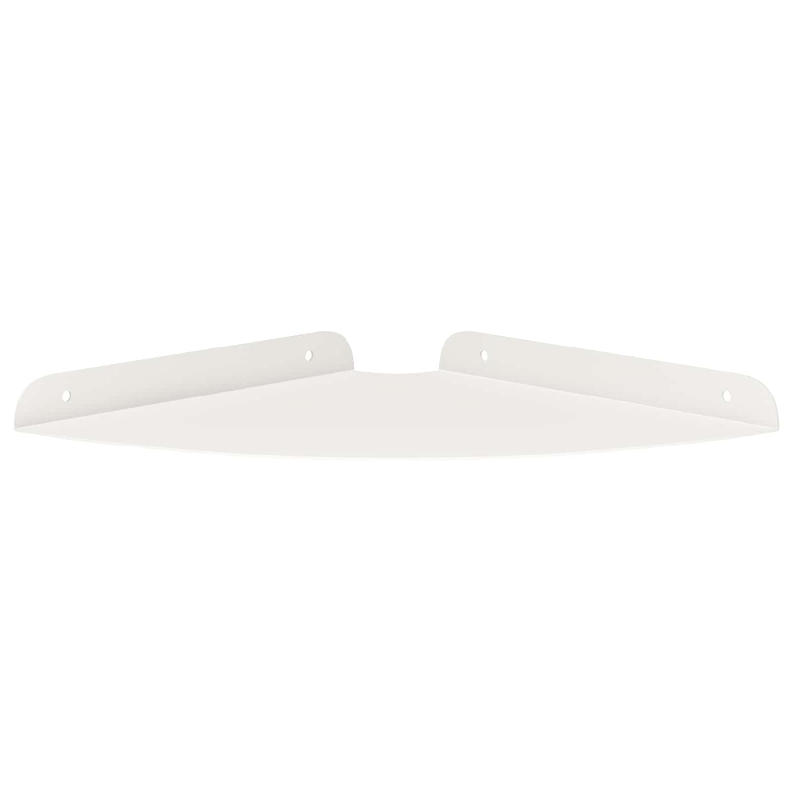 Lebdeća polica s policom s pohranom 2 pcs Bijeli 24 x 24 x 2 cm