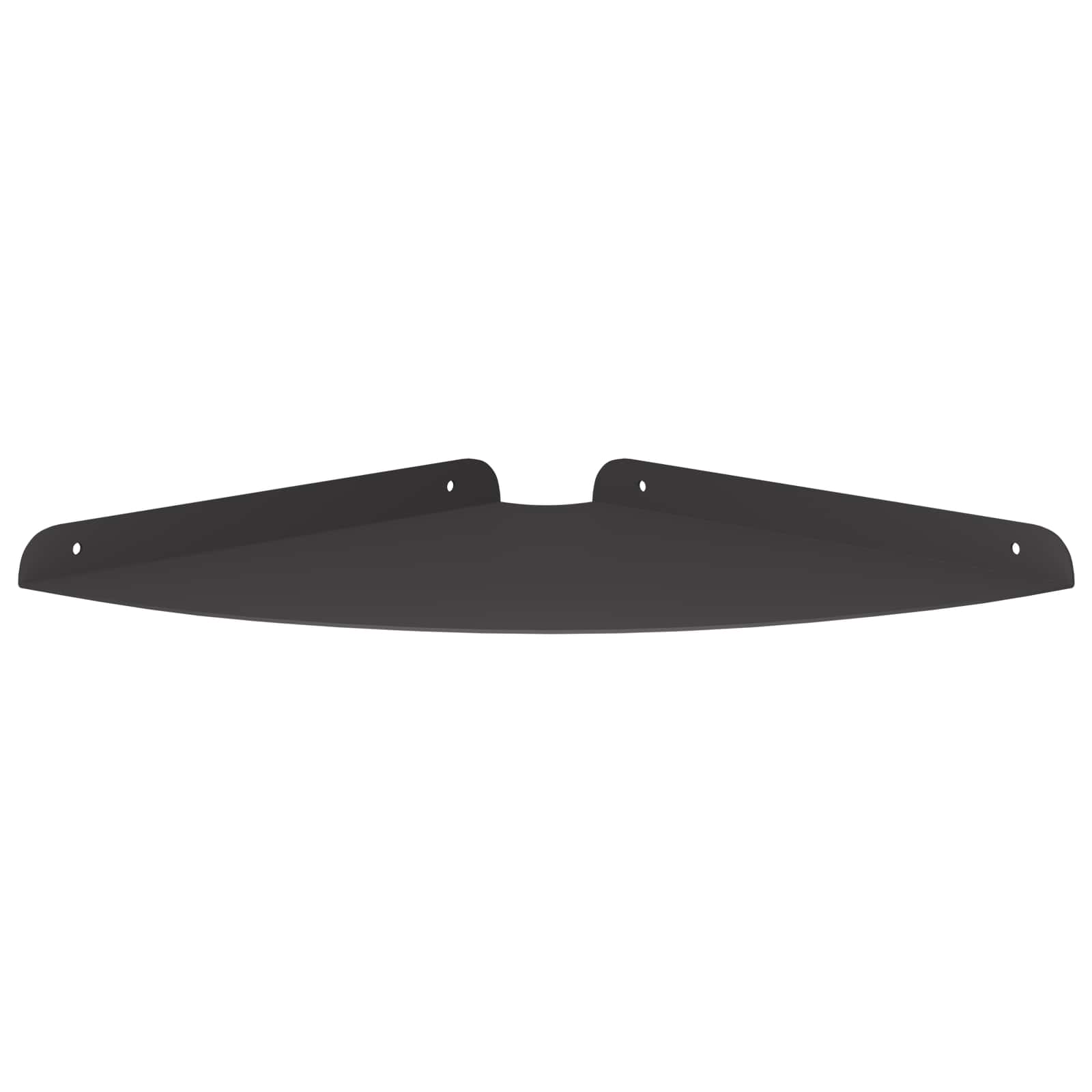 Lebdeća polica s policom s pohranom 4 pcs Crna 30 x 30 x 2 cm