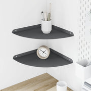Lebdeća polica s policom 2 pcs Antracit 30 x 30 x 2 cm