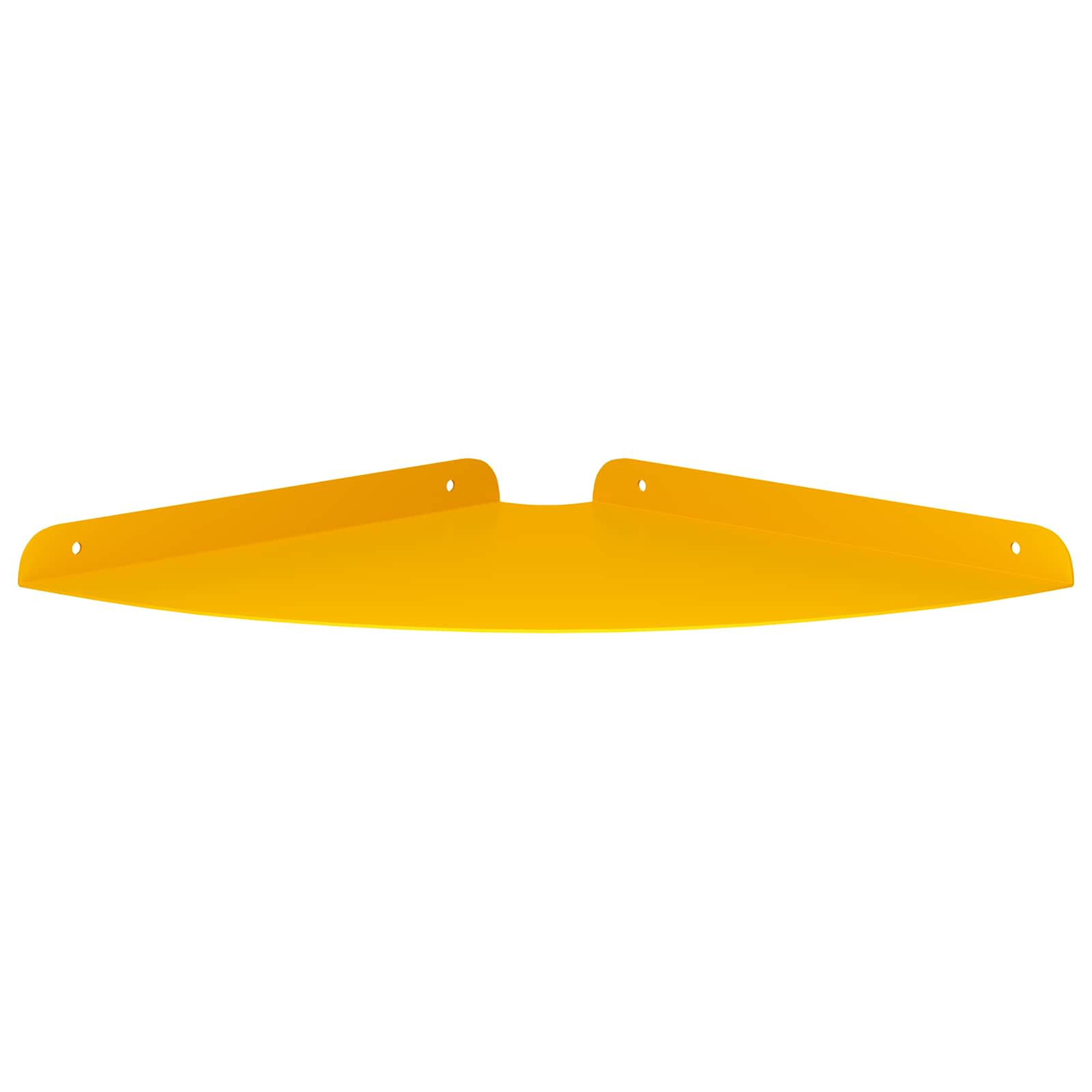 Lebdeća polica s policom s pohranom 4 pcs Žuta 30 x 30 x 2 cm