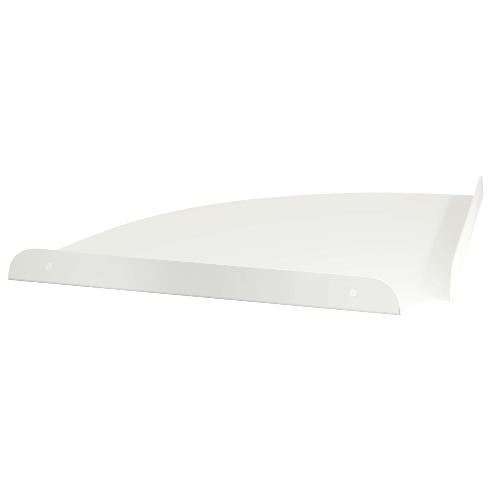 Lebdeća polica s policom s pohranom 4 pcs Bijeli 30 x 30 x 2 cm