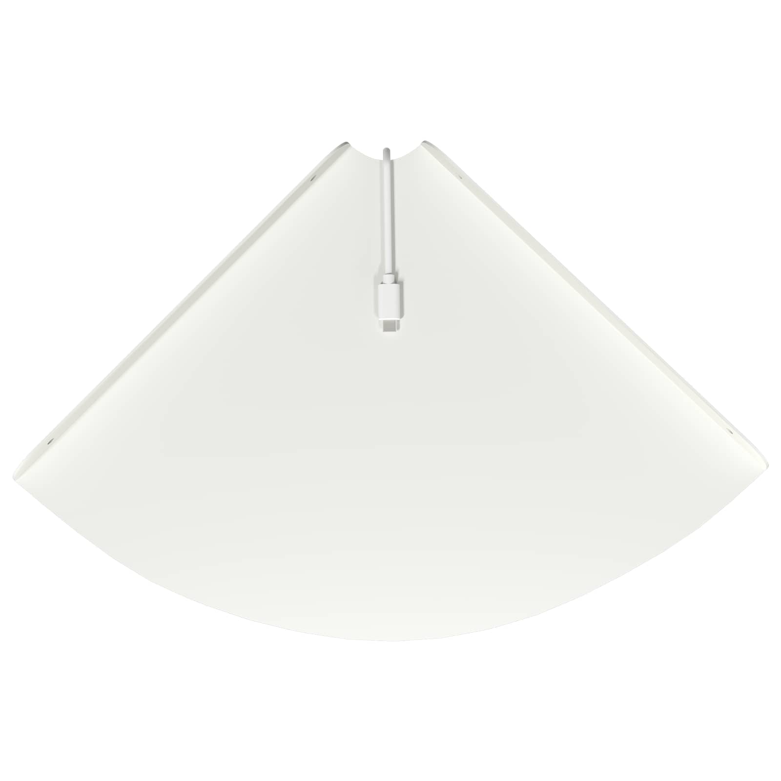 Lebdeća polica s policom s pohranom 4 pcs Bijeli 30 x 30 x 2 cm