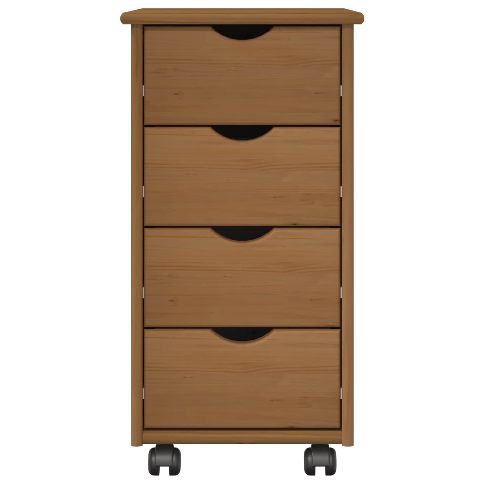 Mobilni ormar Medeno smeđa 34 x 39 x 65,5 cm Čvrsto borovo drvo