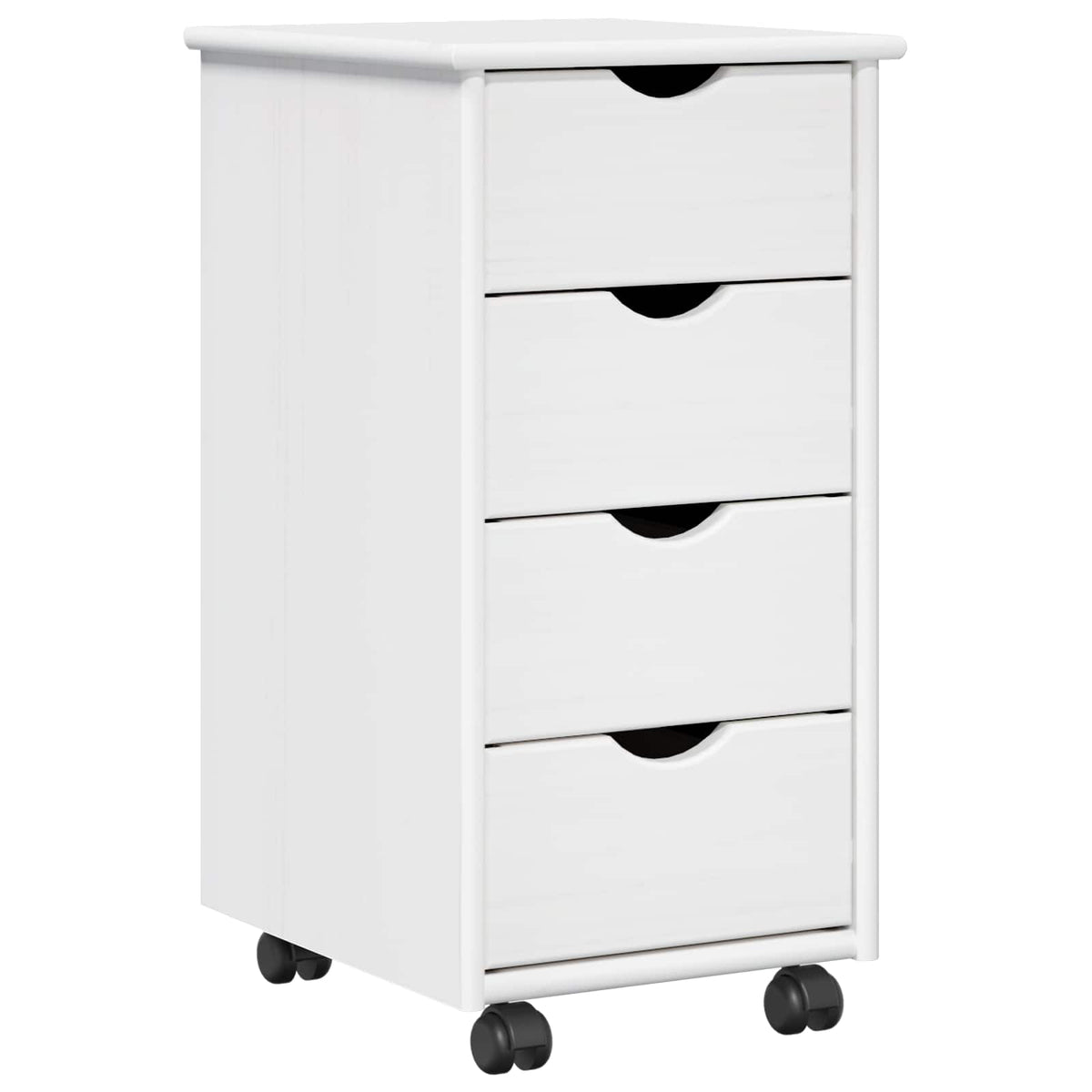 Mobilni ormar Bijelo 34 x 39 x 65,5 cm Čvrsto borovo drvo