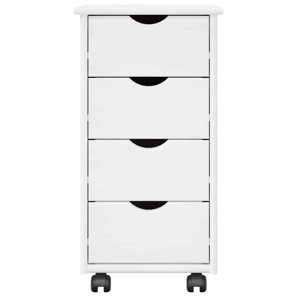Mobilni ormar Bijelo 34 x 39 x 65,5 cm Čvrsto borovo drvo