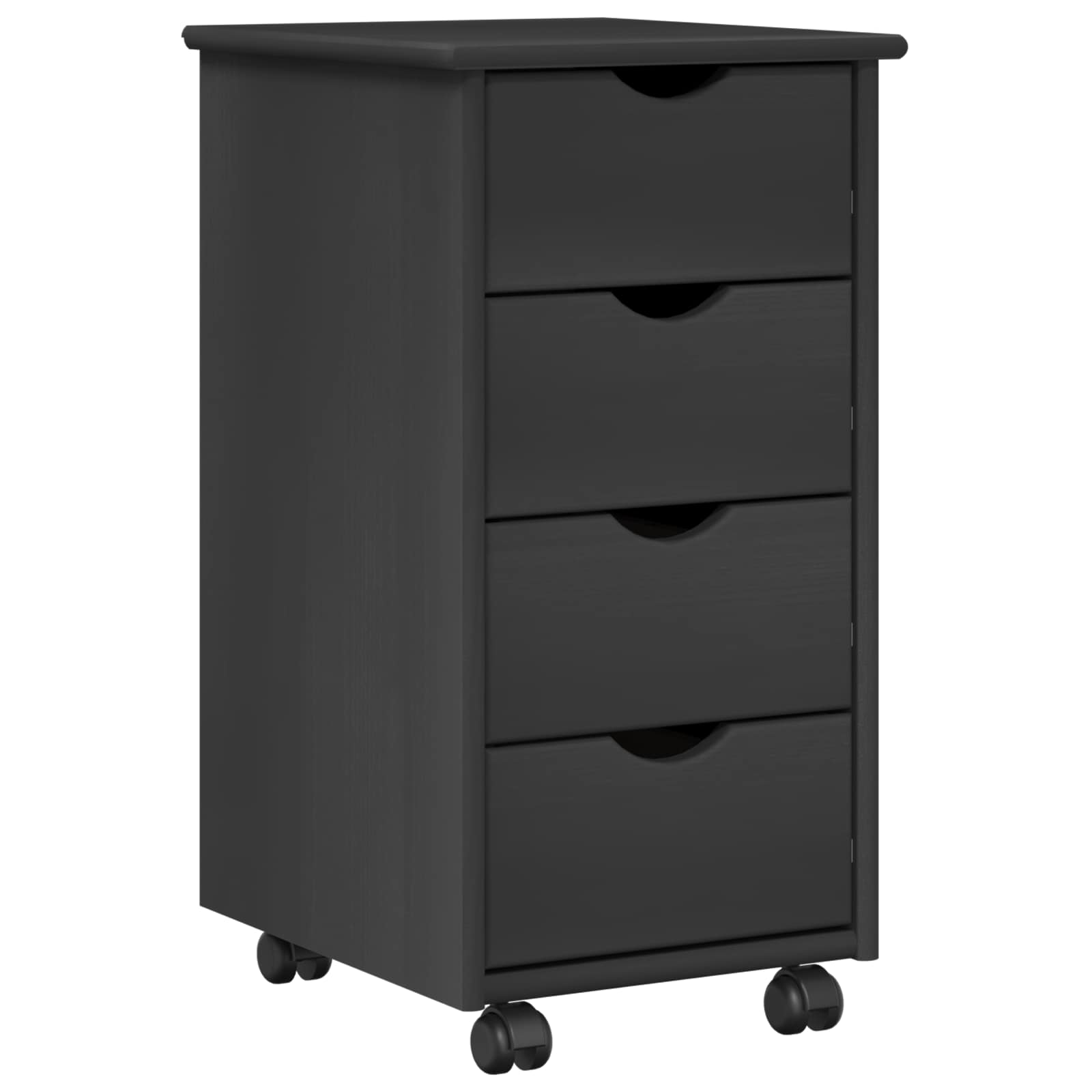 Mobilni ormar Siva 34 x 39 x 65,5 cm Čvrsto borovo drvo