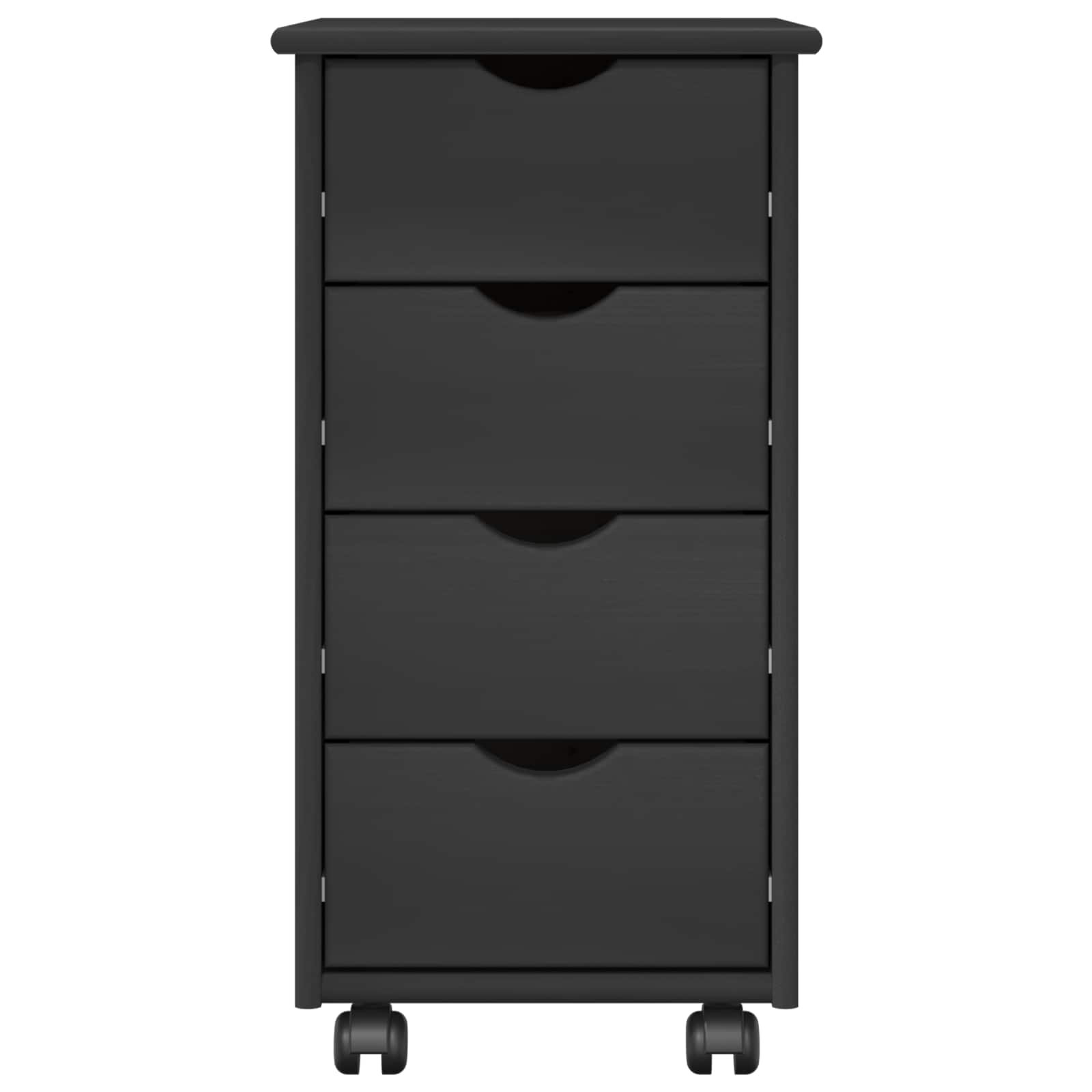 Mobilni ormar Siva 34 x 39 x 65,5 cm Čvrsto borovo drvo