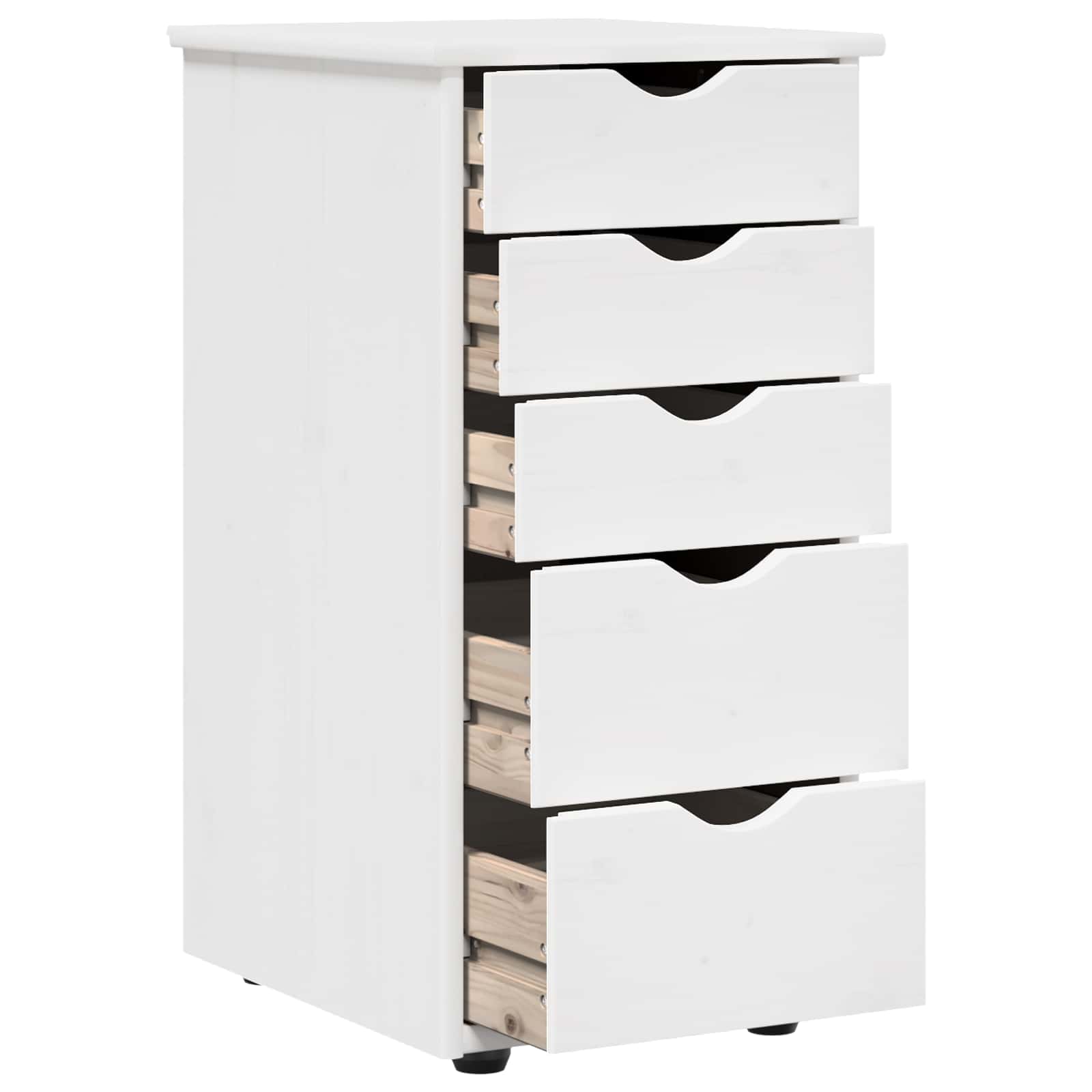Cabinet Bijelo 34 x 39 x 61,5 cm Čvrsto borovo drvo