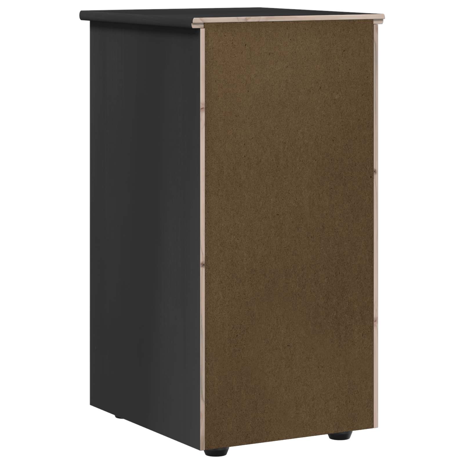 Cabinet Crna 34 x 39 x 61,5 cm Čvrsto borovo drvo