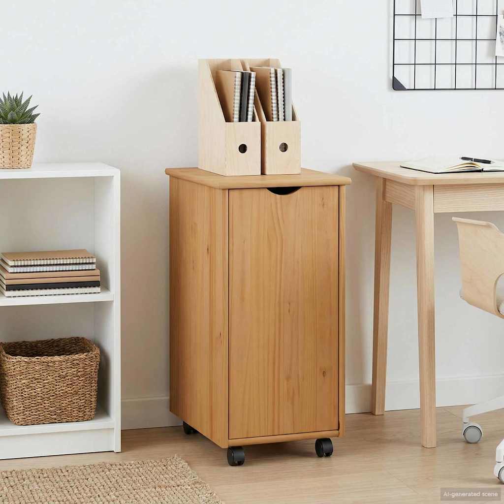 Mobilni ormar Medeno smeđa 34 x 39 x 65,5 cm Čvrsto borovo drvo