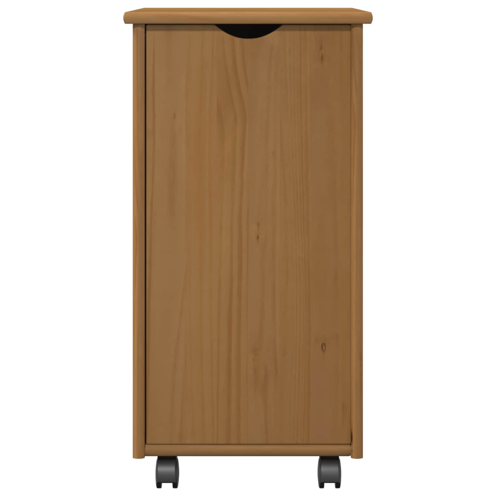 Mobilni ormar Medeno smeđa 34 x 39 x 65,5 cm Čvrsto borovo drvo