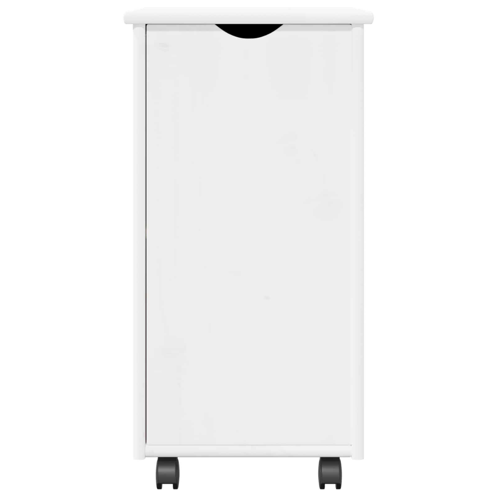 Mobilni ormar Bijelo 34 x 39 x 65,5 cm Čvrsto borovo drvo