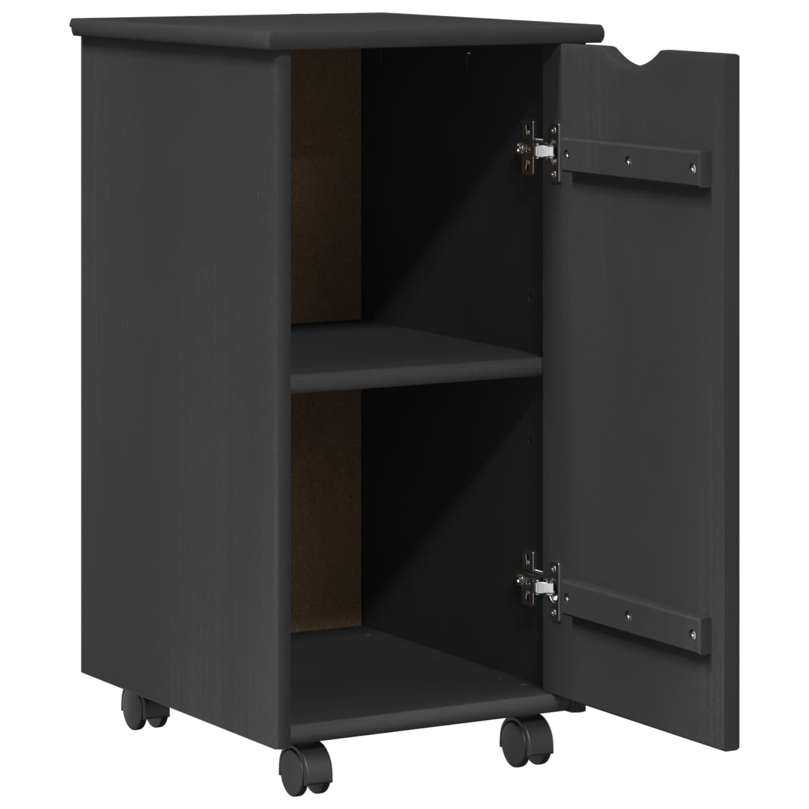 Mobilni ormar Siva 34 x 39 x 65,5 cm Čvrsto borovo drvo