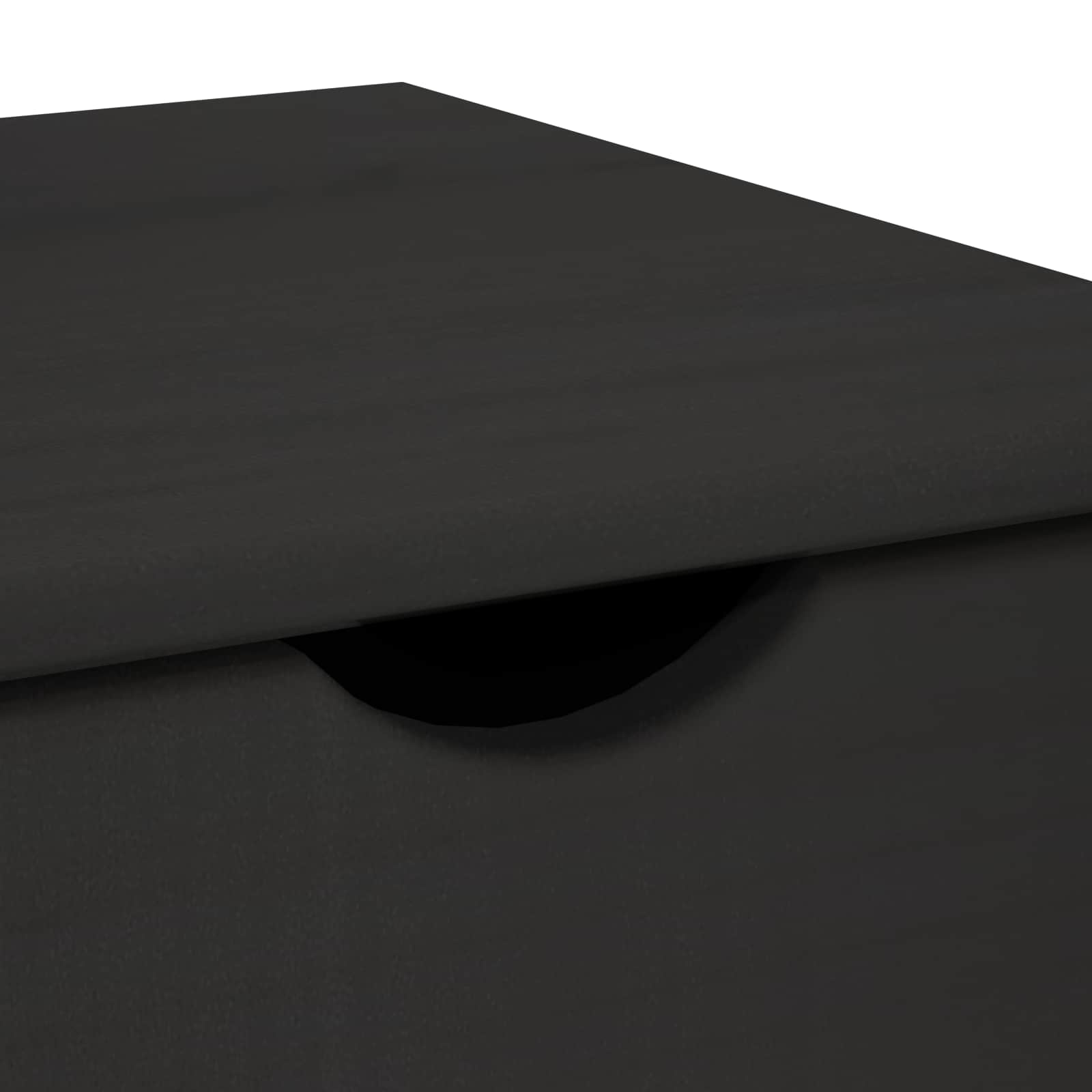 Mobilni ormar Crna 34 x 39 x 65,5 cm Čvrsto borovo drvo