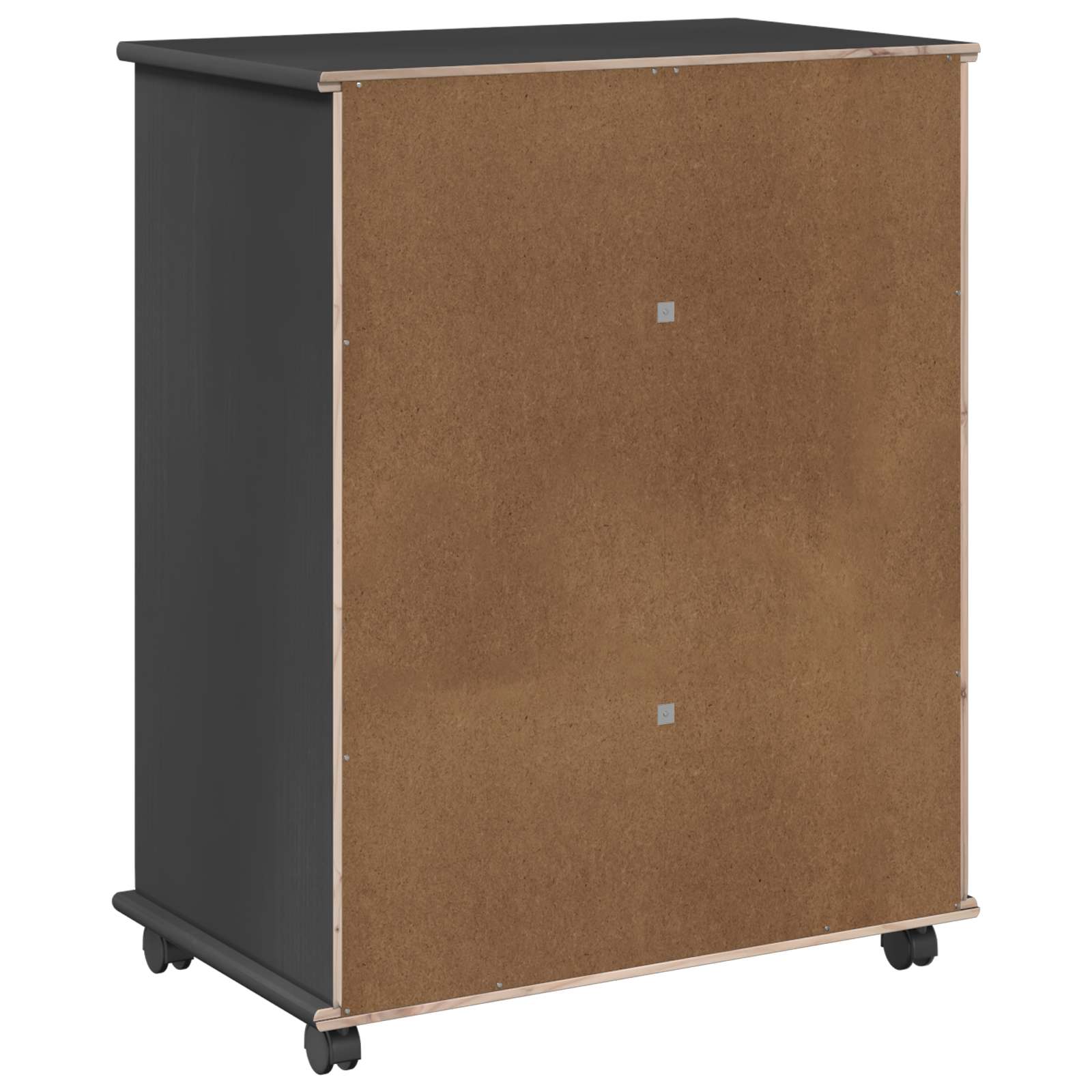 Mobilni ormar Siva 63,5 x 39 x 79 cm Čvrsto borovo drvo