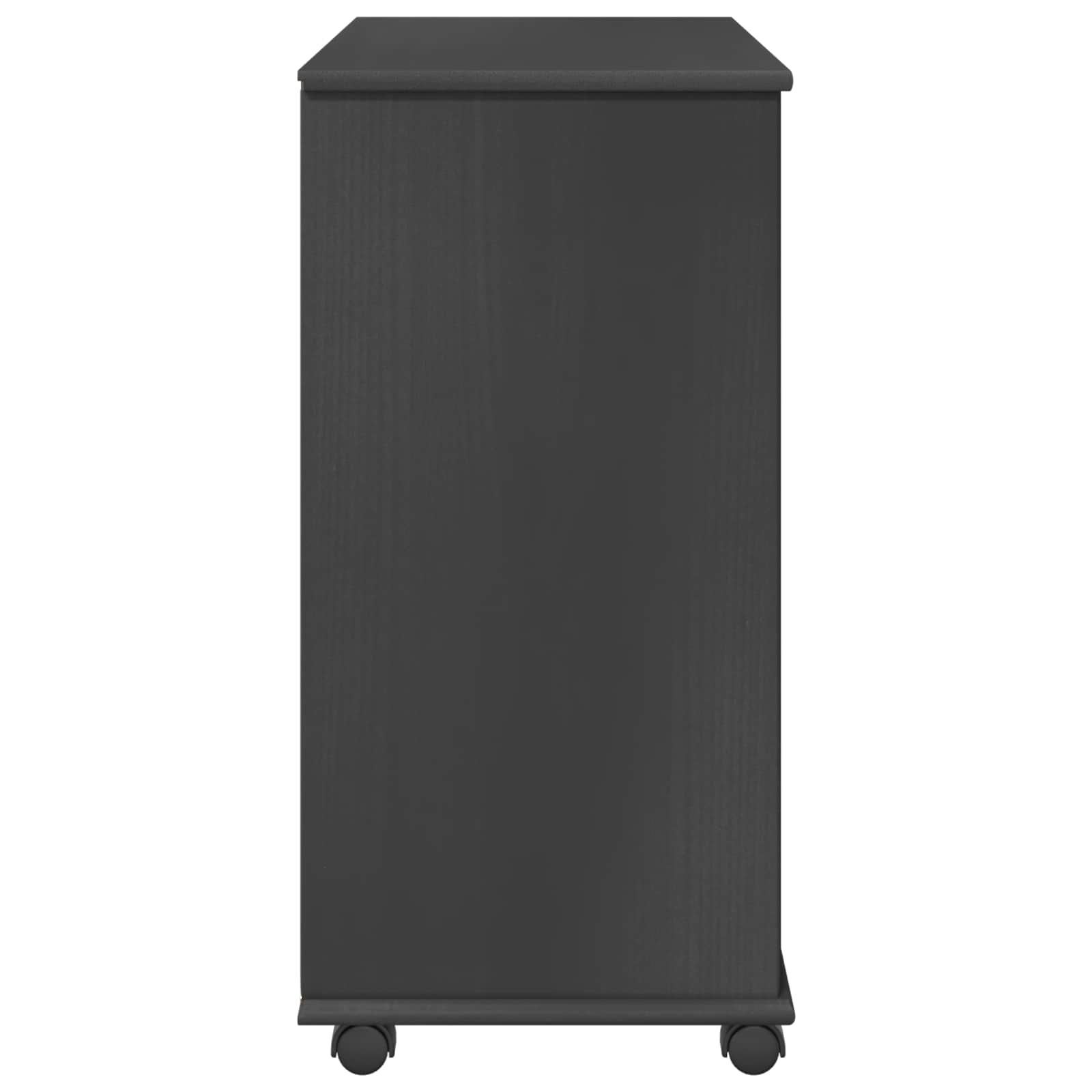 Mobilni ormar Siva 63,5 x 39 x 79 cm Čvrsto borovo drvo