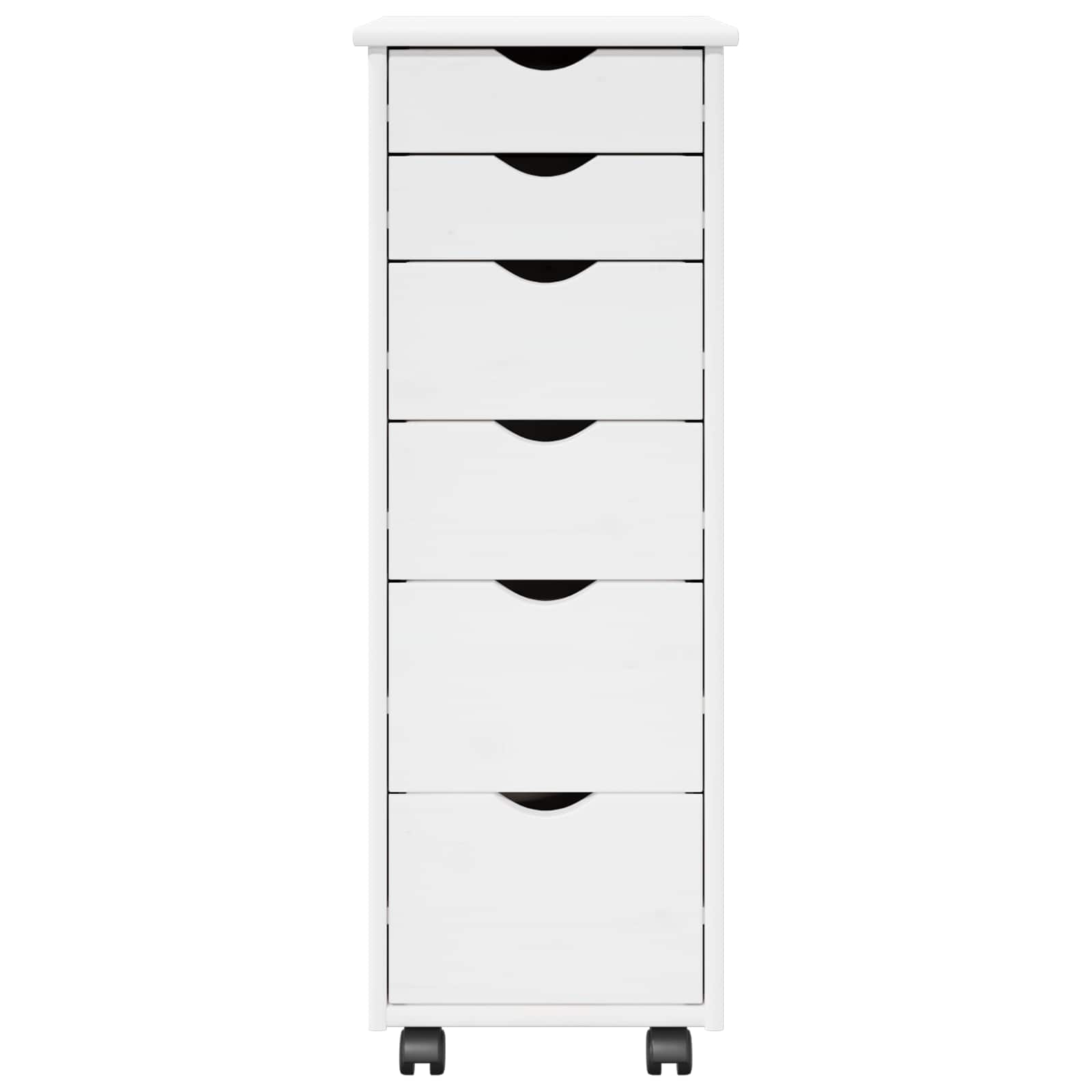 Mobilni ormar Bijelo 34 x 39 x 93,5 cm Čvrsto borovo drvo