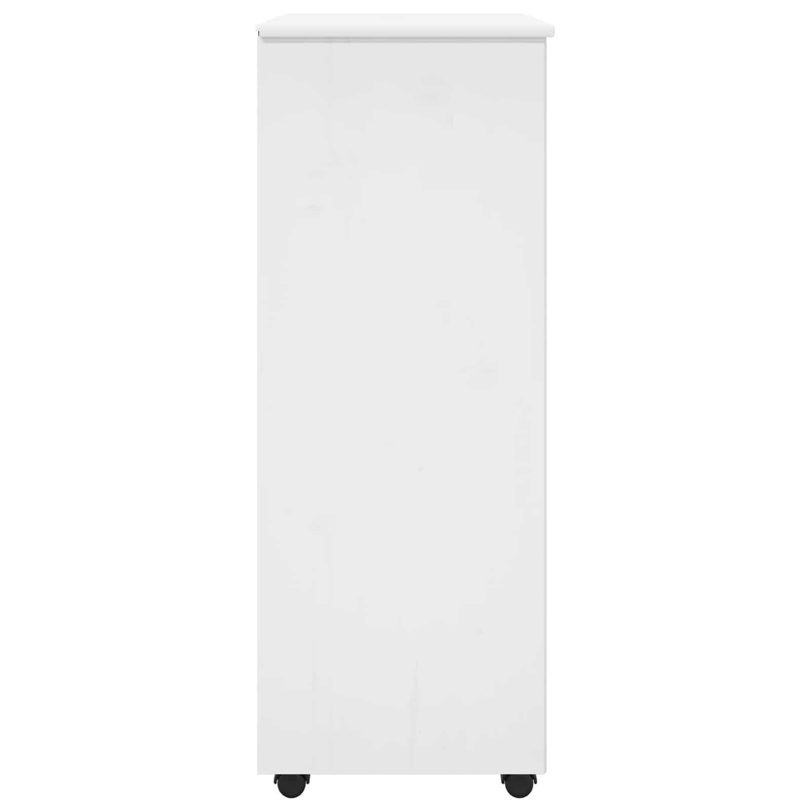 Mobilni ormar Bijelo 53 x 39 x 103 cm Čvrsto borovo drvo