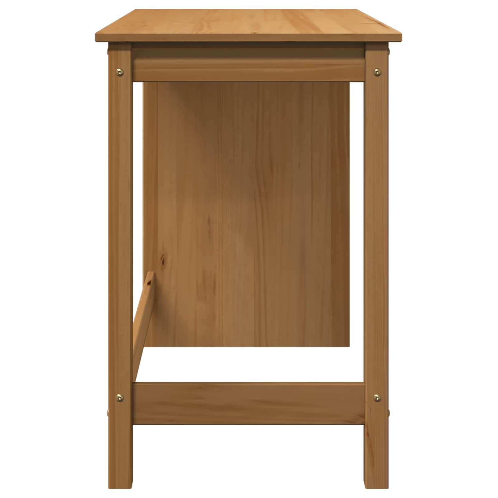 Stol Medeno smeđa 112 x 50 x 75 cm Čvrsto borovo drvo