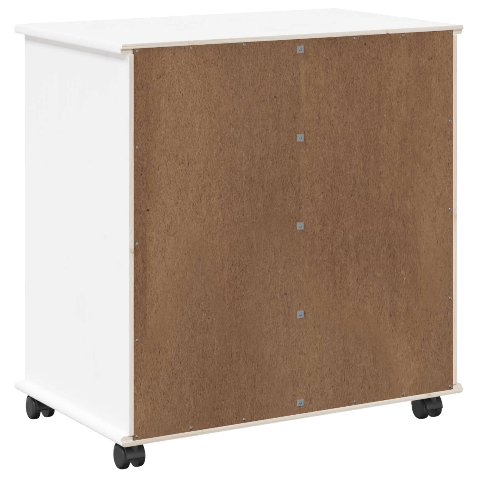 Mobilni ormar Bijelo 63,5 x 39 x 65,5 cm Čvrsto borovo drvo