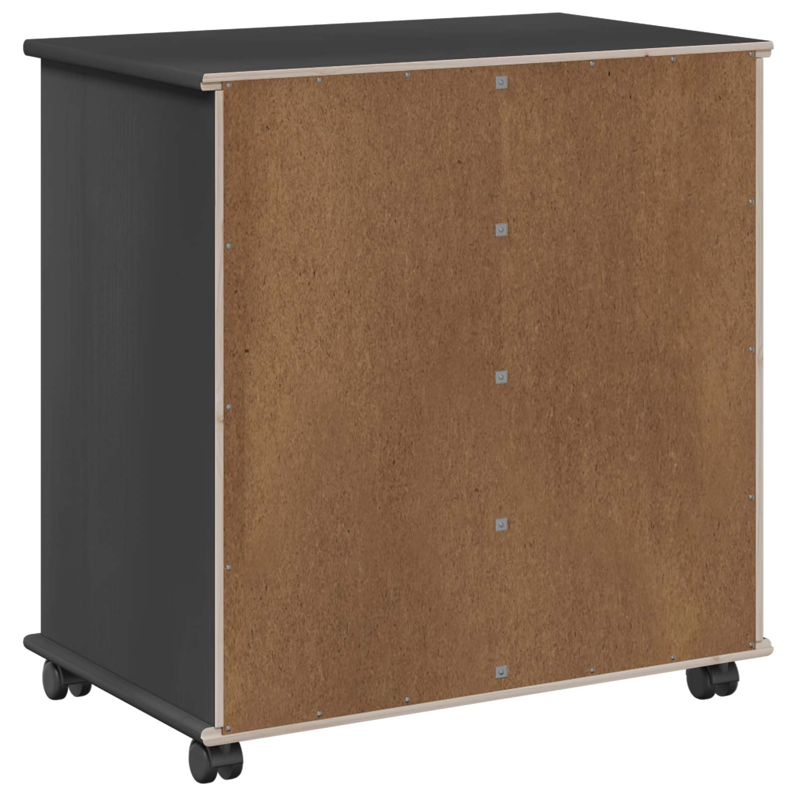 Mobilni ormar Siva 63,5 x 39 x 65,5 cm Čvrsto borovo drvo