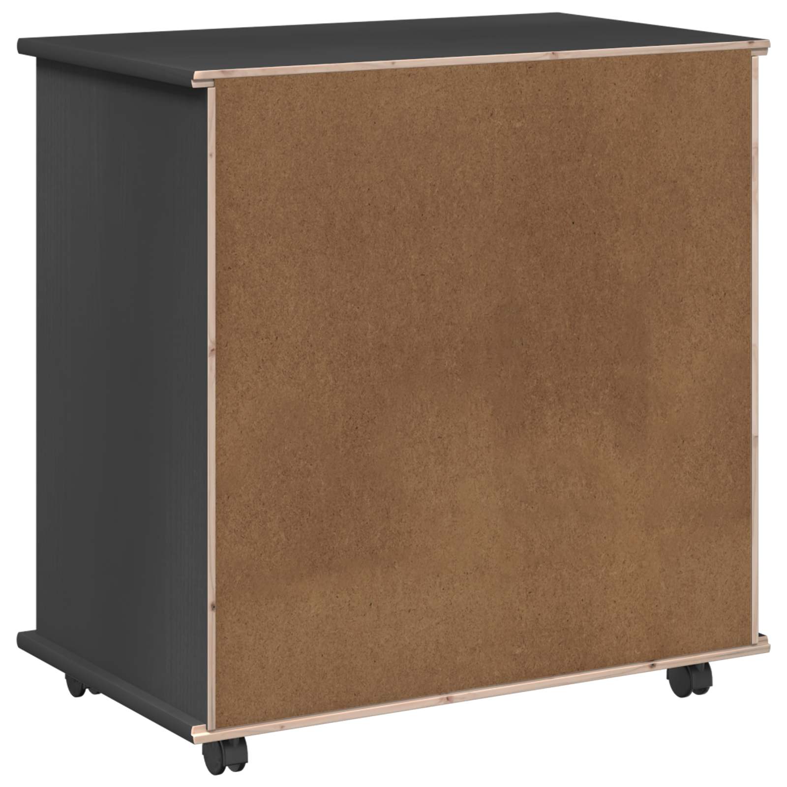 Mobilni ormar Siva 63,5 x 39 x 65,5 cm Čvrsto borovo drvo