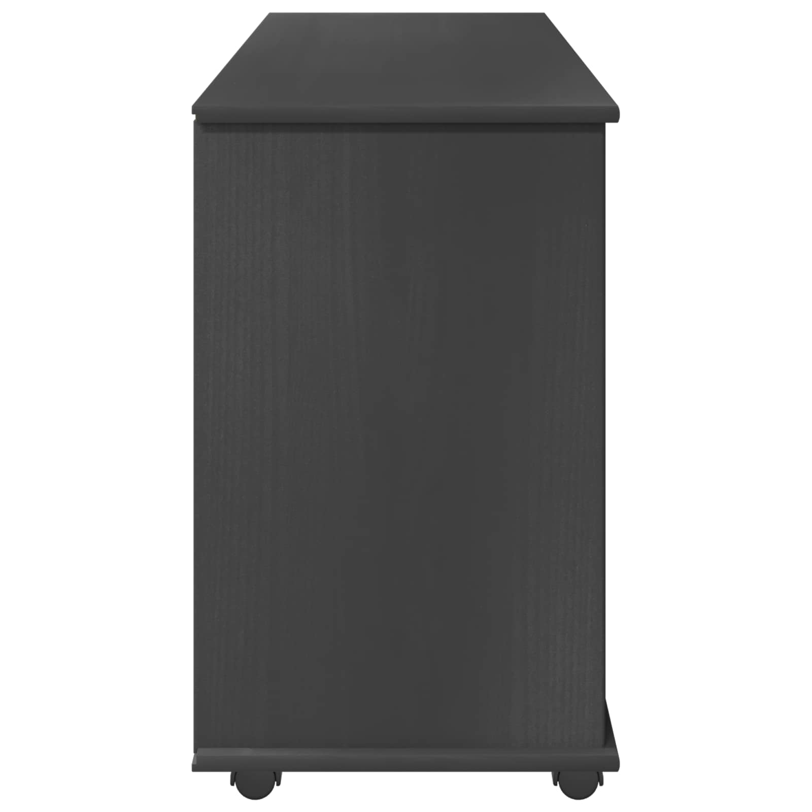 Mobilni ormar Siva 100 x 39 x 65,5 cm Čvrsto borovo drvo