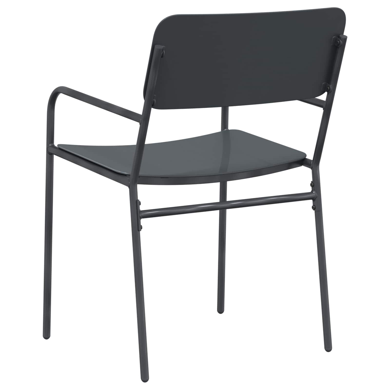 Vrtne stolice 2 pcs Antracit 51 x 55 x 81 cm Čelik
