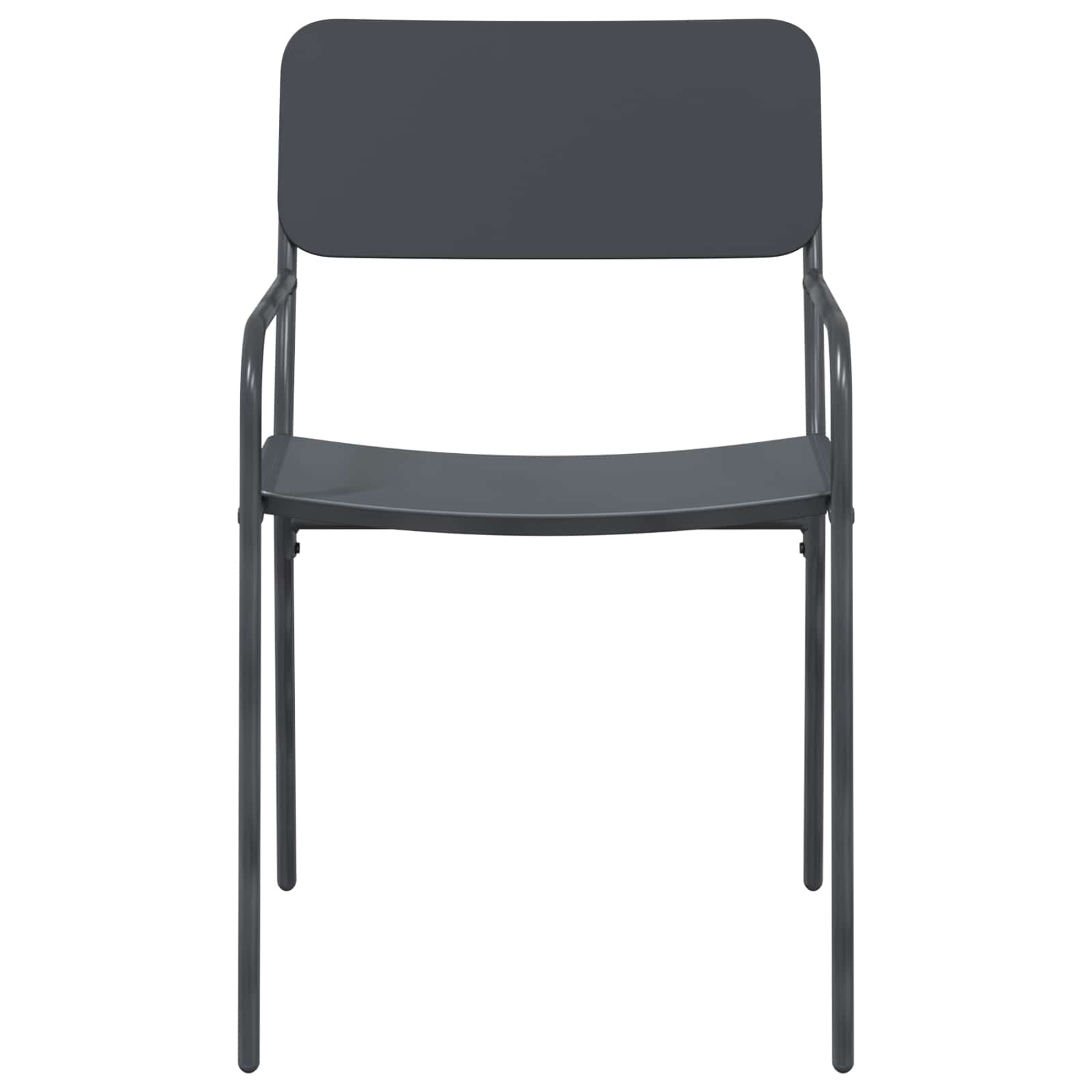 Vrtne stolice 2 pcs Antracit 51 x 55 x 81 cm Čelik