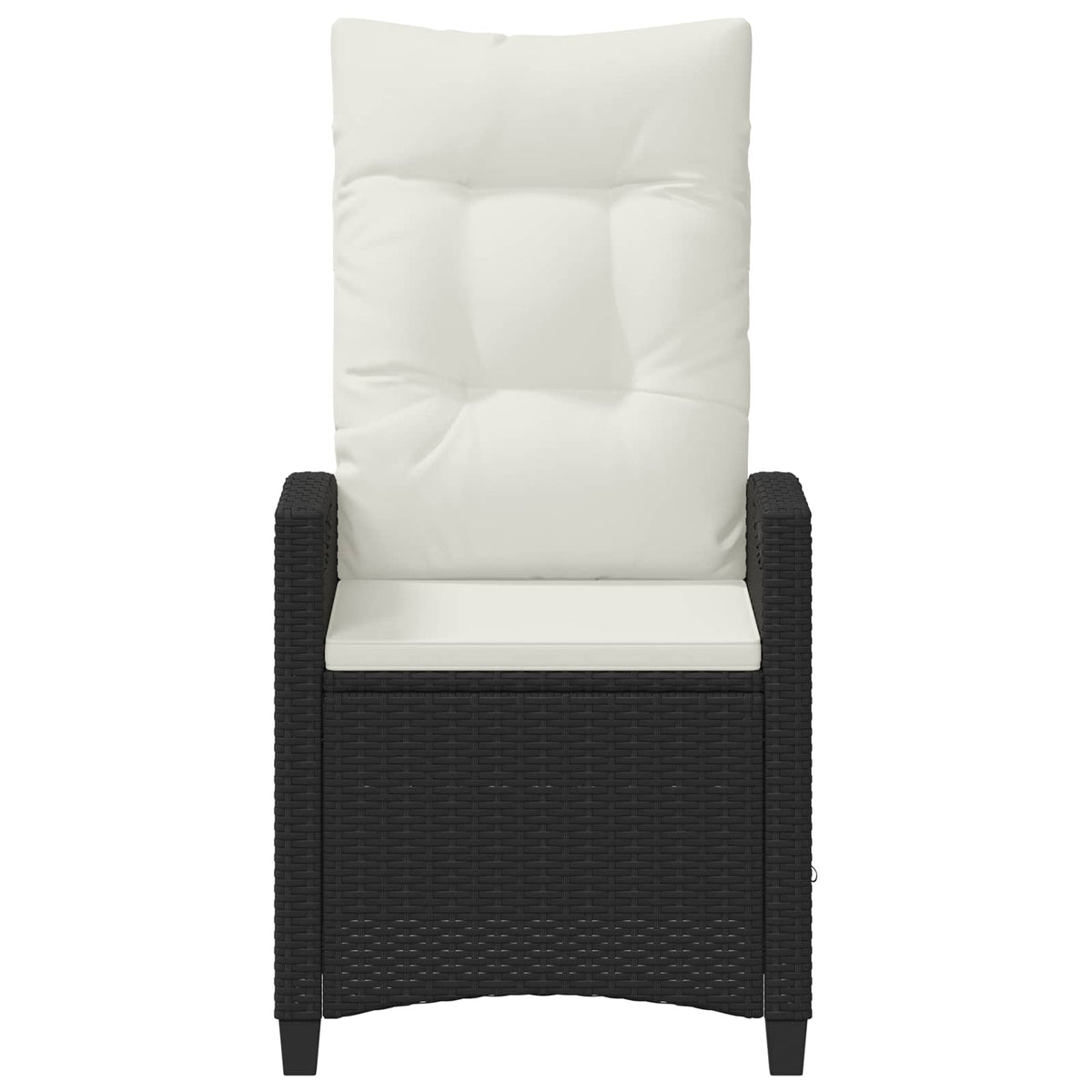 Vrtna stolica 2 pcs Crna i Krema 56 x 60 x 112 cm