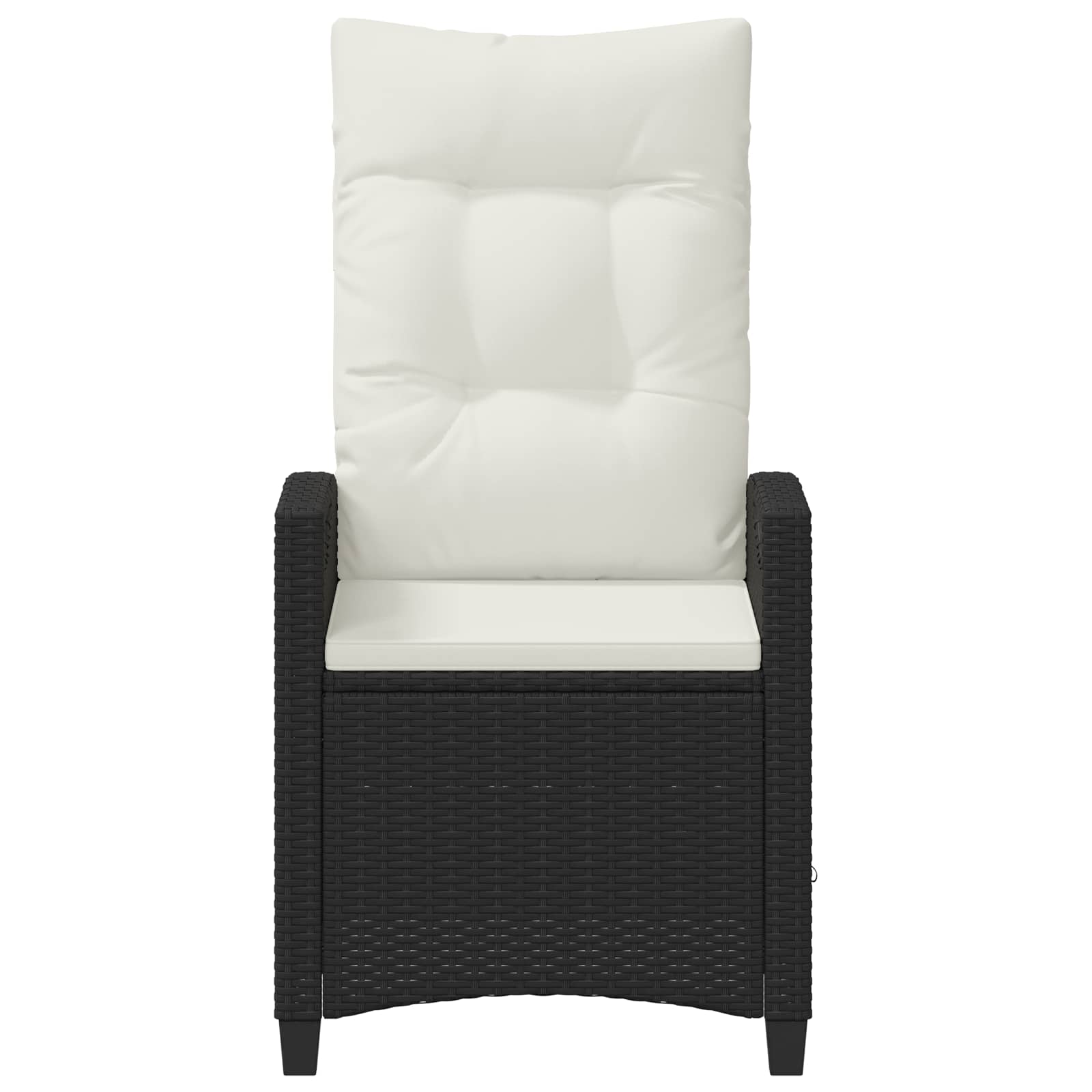 Vrtna stolica 2 pcs Crna i Krema 56 x 60 x 112 cm