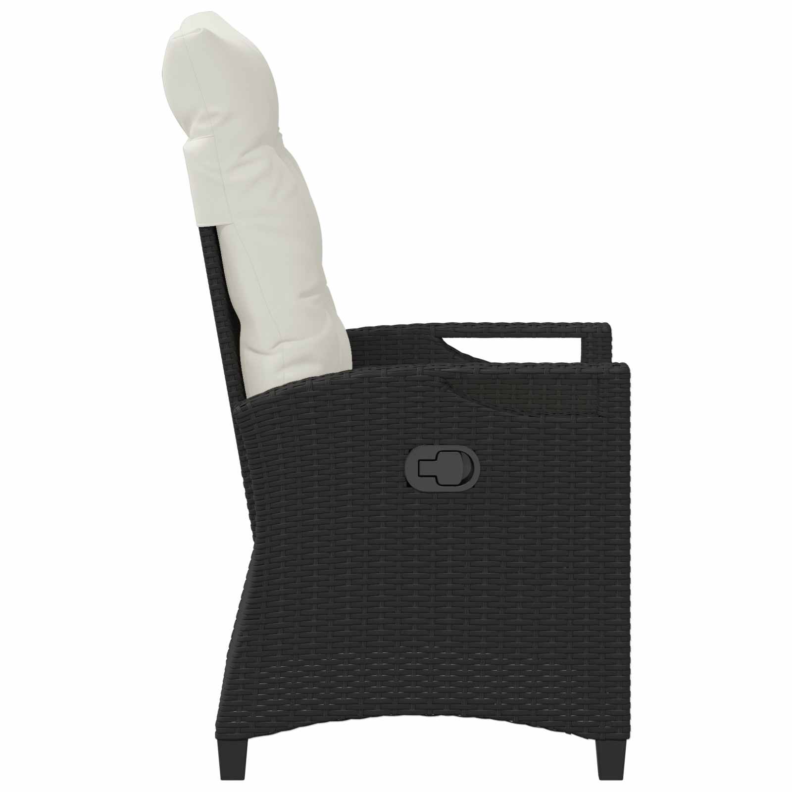 Vrtna stolica 2 pcs Crna i Krema 56 x 60 x 112 cm