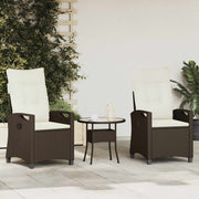 Vrtna stolica 2 pcs Smeđa i krem 56 x 60 x 112 cm