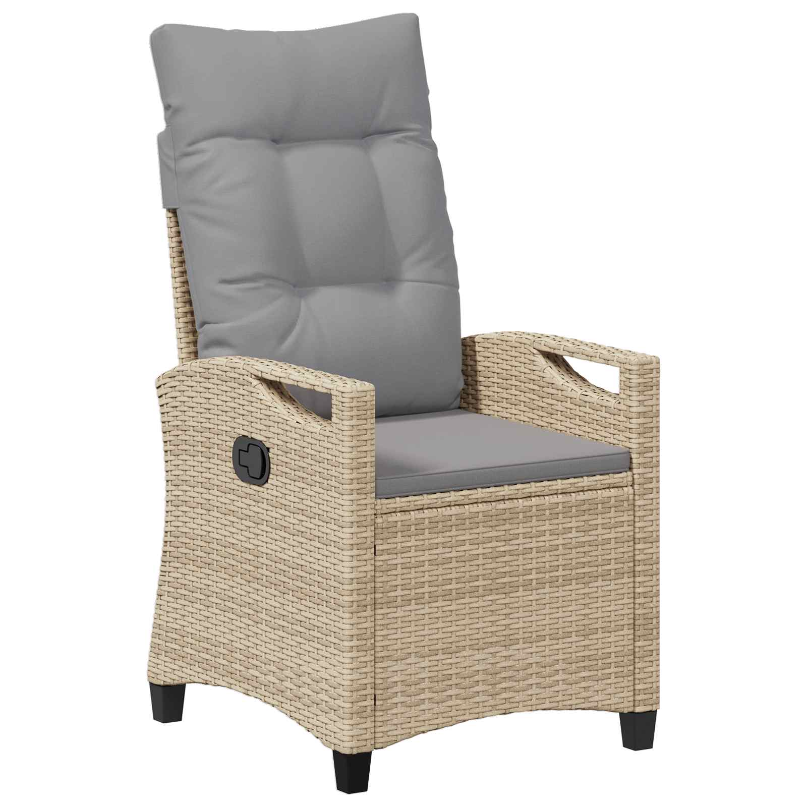 Vrtna stolica 2 pcs Bež i svijetlo siva 56 x 60 x 112 cm