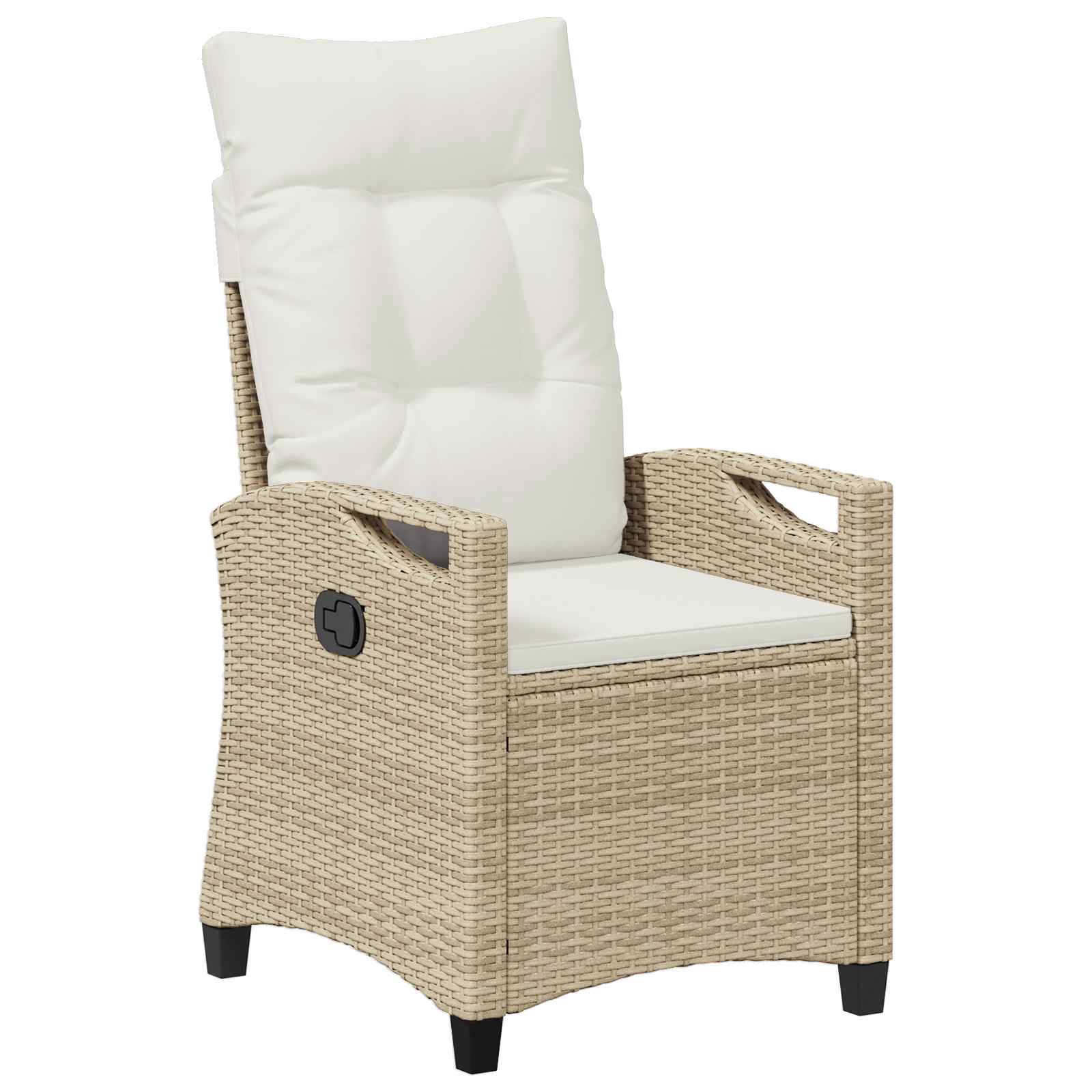 Vrtna stolica 2 pcs Bež i krema 56 x 60 x 112 cm