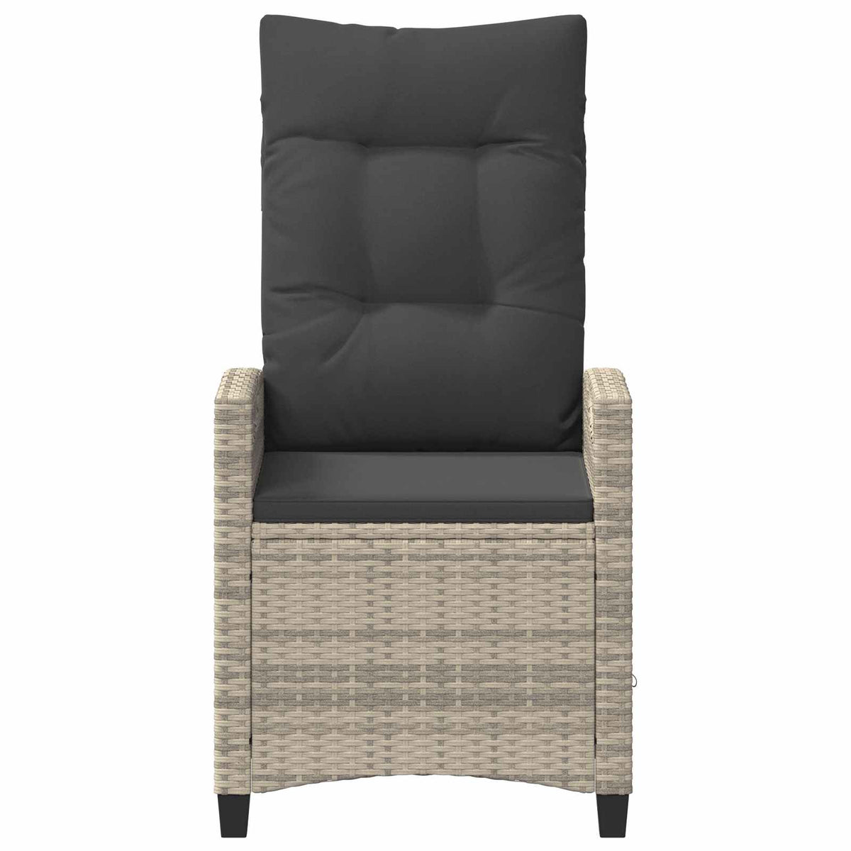 Vrtna stolica 2 pcs Svijetlo siva i tamno siva 56 x 60 x 112 cm