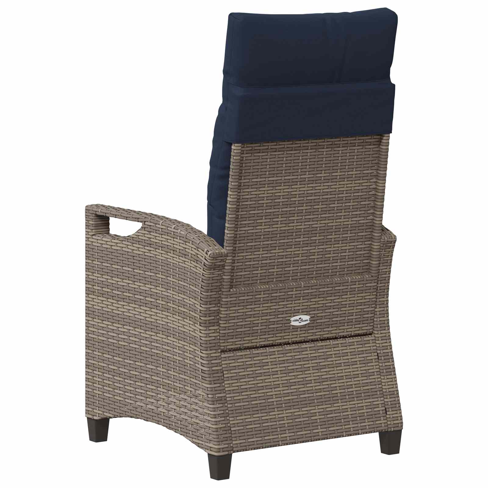 Vrtna stolica 2 pcs siva i modra 56 x 60 x 112 cm