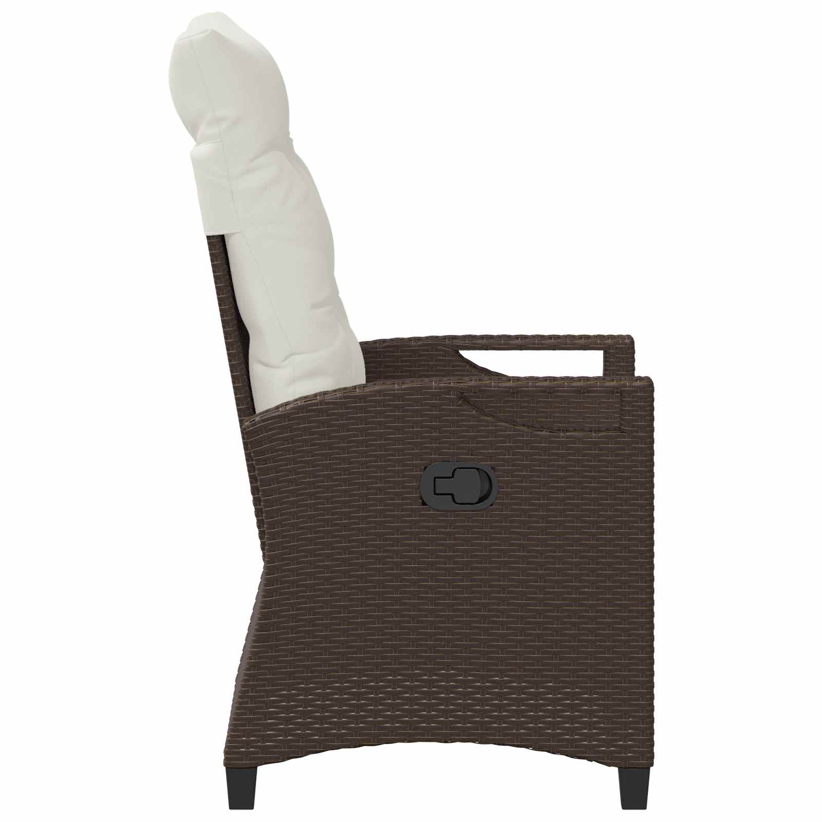 Ležaljka u vrtu Smeđa i krem 56 x 60 x 112 cm poliratan