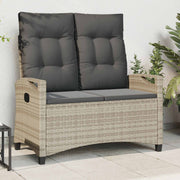Vrtna klupa s jastukom 105 x 60 x 112 cm čelik
