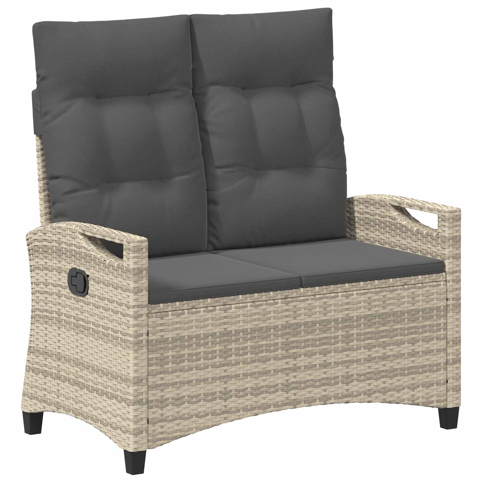 Vrtna klupa s jastukom 105 x 60 x 112 cm čelik