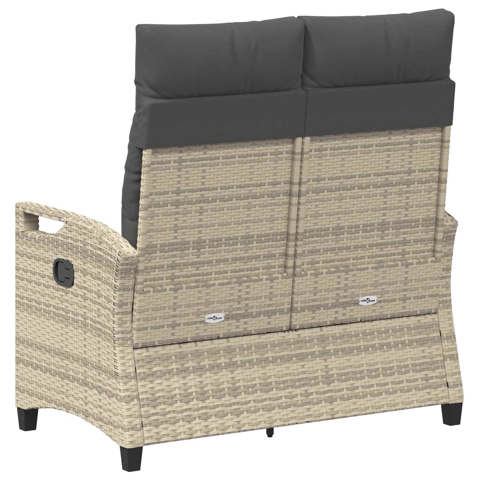 Vrtna klupa s jastukom 105 x 60 x 112 cm čelik